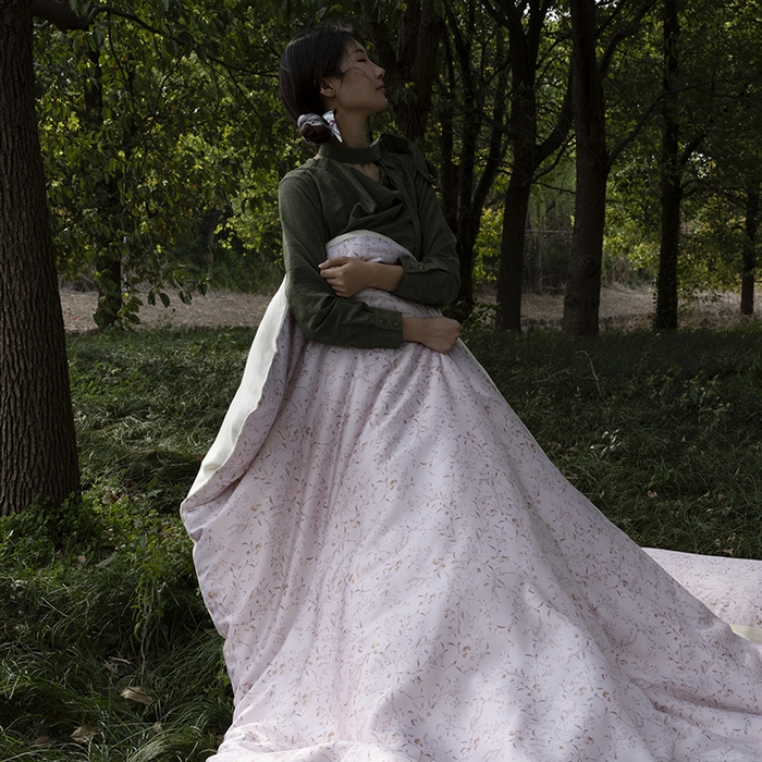 91家纺网 家纺一手货源 找家纺 咏绒家纺工厂店 2025新款A类奥地利进口天丝轻奢花卉款四件套系列 慕沙粉-风格一