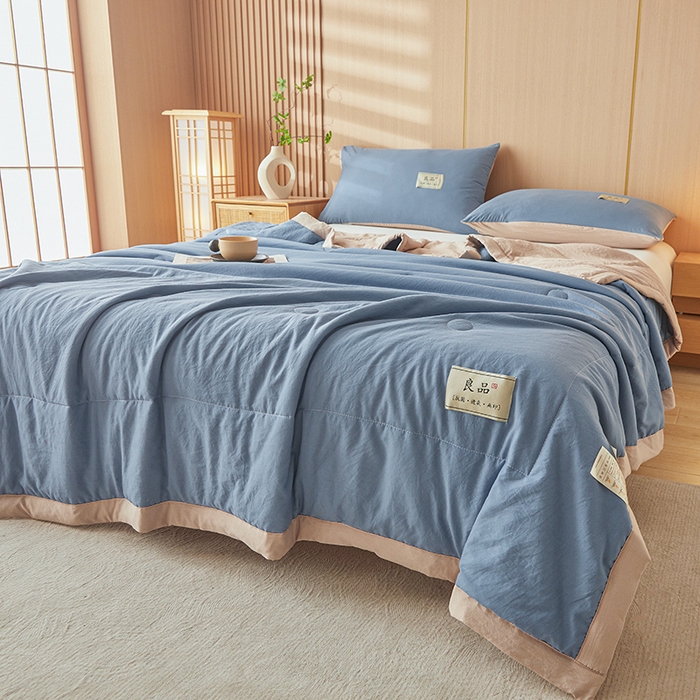 91家纺网 家纺一手货源 找家纺 （总）咏绒家纺工厂店 2025春夏新款7A抗菌水洗棉大豆夏被夏凉被空调被