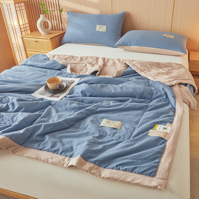 91家纺网 家纺一手货源 找家纺 （总）咏绒家纺工厂店 2025春夏新款7A抗菌水洗棉大豆夏被夏凉被空调被