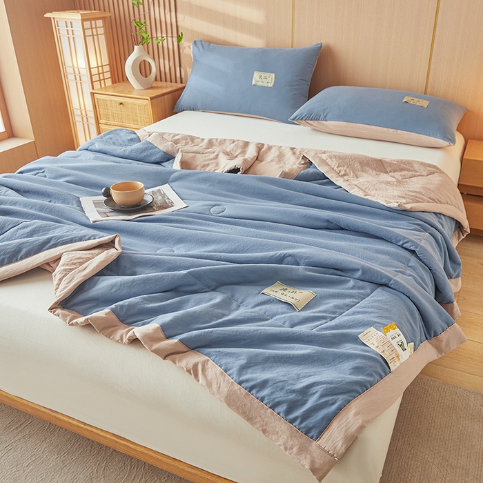 91家纺网 家纺一手货源 找家纺 （总）咏绒家纺工厂店 2025春夏新款7A抗菌水洗棉大豆夏被夏凉被空调被