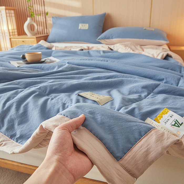 91家纺网 家纺一手货源 找家纺 （总）咏绒家纺工厂店 2025春夏新款7A抗菌水洗棉大豆夏被夏凉被空调被