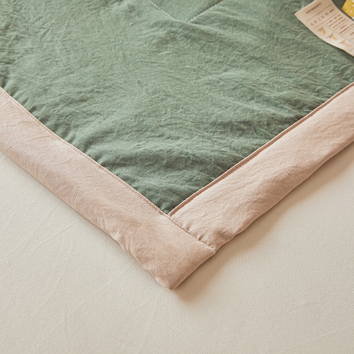 91家纺网 家纺一手货源 找家纺 咏绒家纺工厂店 2025春夏新款7A抗菌水洗棉大豆夏被夏凉被空调被 7A莫兰迪