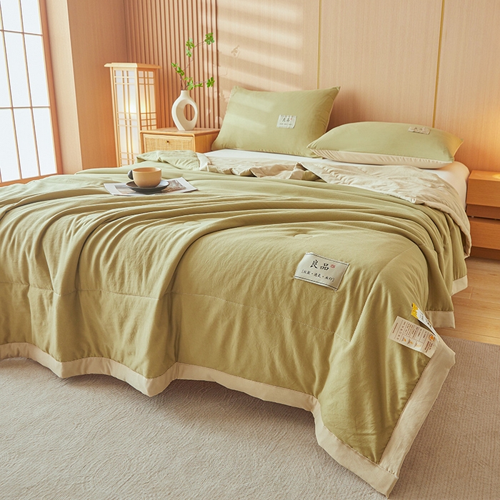 91家纺网 家纺一手货源 找家纺 咏绒家纺工厂店 2025春夏新款7A抗菌水洗棉大豆夏被夏凉被空调被 7A马卡龙