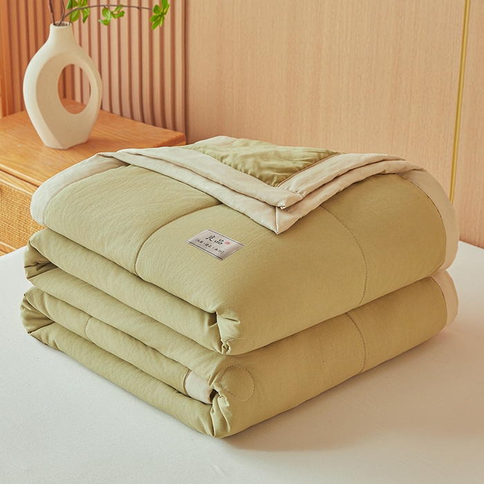 91家纺网 家纺一手货源 找家纺 咏绒家纺工厂店 2025春夏新款7A抗菌水洗棉大豆夏被夏凉被空调被 7A马卡龙