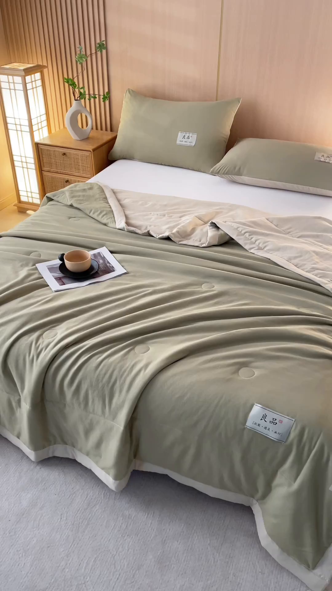 91家纺网 家纺一手货源 找家纺 咏绒家纺工厂店 2025春夏新款7A抗菌水洗棉大豆夏被夏凉被空调被 7A马卡龙