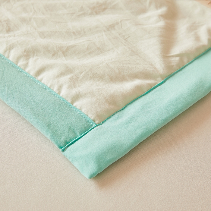 91家纺网 家纺一手货源 找家纺 咏绒家纺工厂店 2025春夏新款7A抗菌水洗棉大豆夏被夏凉被空调被 7A天空蓝