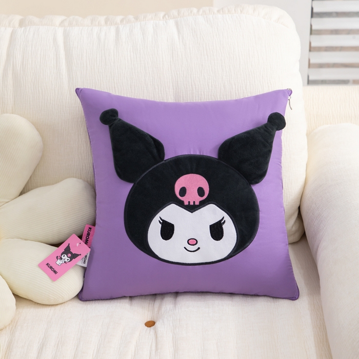 91家纺网 家纺一手货源 找家纺 照世家纺 2025春夏新款三丽鸥立体款抱枕被 库洛米