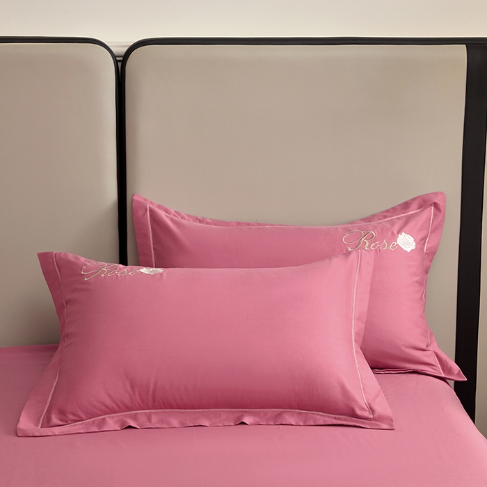 91家纺网 家纺一手货源 找家纺 晶缦家纺 2025新款纯棉喷气全棉13376刺绣四件套 梦境幽兰-豆沙