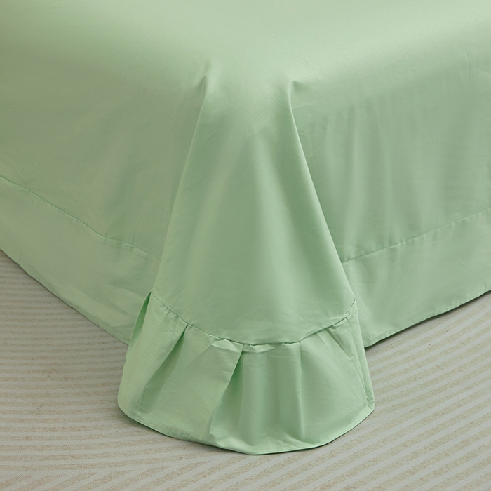 91家纺网 家纺一手货源 找家纺 晶缦家纺 2025新款纯棉喷气全棉13376刺绣四件套 梦境幽兰-清新绿