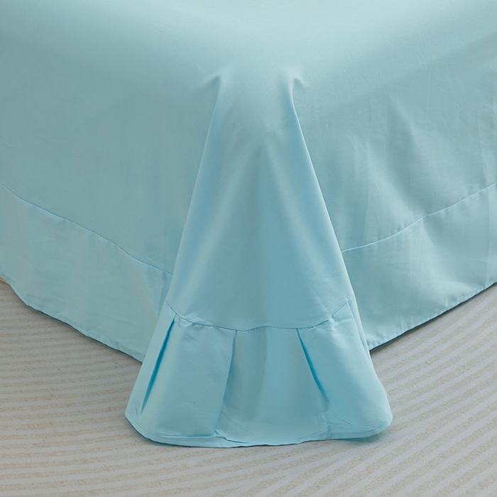 91家纺网 家纺一手货源 找家纺 晶缦家纺 2025新款纯棉喷气全棉13376刺绣四件套 梦境幽兰-天空蓝