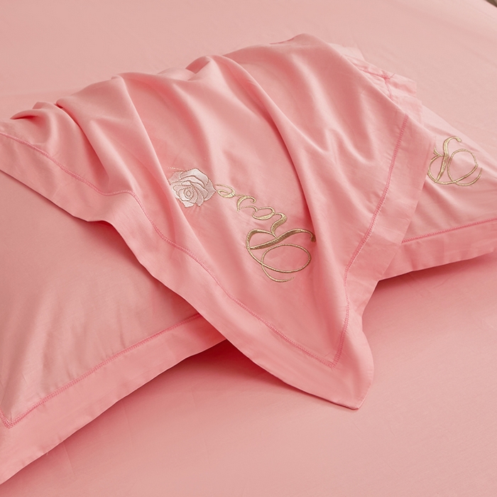 91家纺网 家纺一手货源 找家纺 晶缦家纺 2025新款纯棉喷气全棉13376刺绣四件套 梦境幽兰-香妃玉