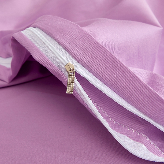 91家纺网 家纺一手货源 找家纺 晶缦家纺 2025新款纯棉喷气全棉13376刺绣四件套 梦境幽兰-优雅紫