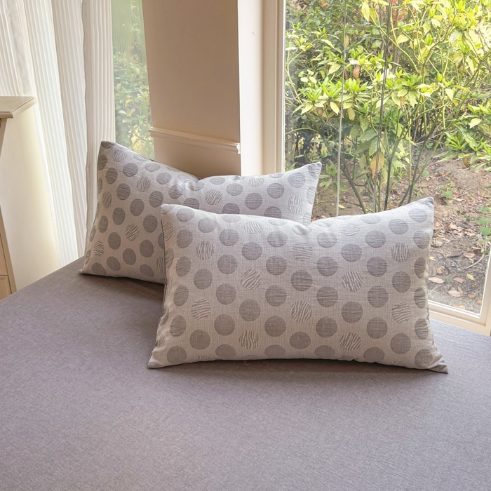 91家纺网 家纺一手货源 找家纺 菡宝 2025新款a类母婴级全棉色织三层纱提花被套纯棉被罩四件套支持定做定制尺寸 波点-灰