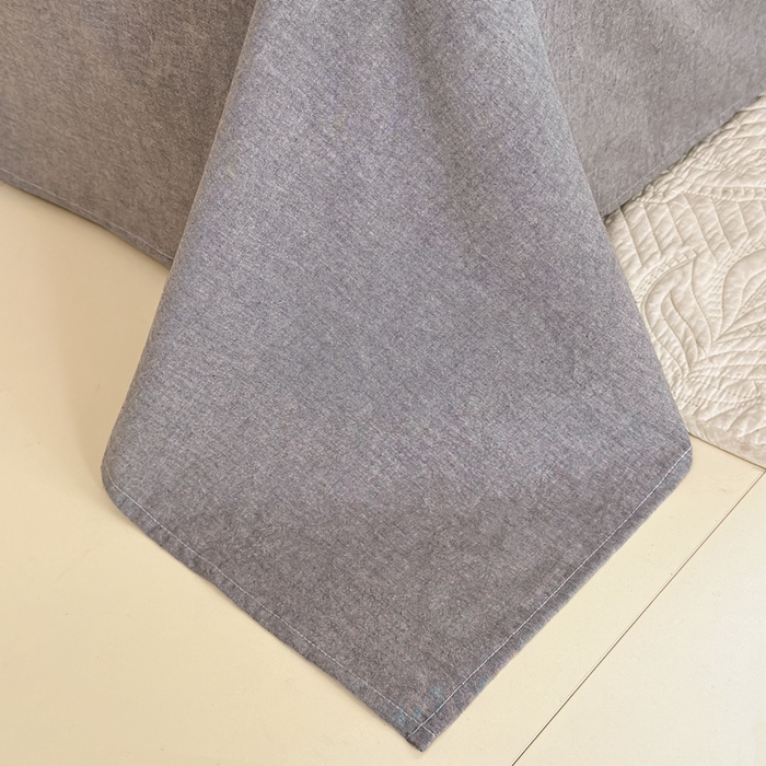 91家纺网 家纺一手货源 找家纺 菡宝 2025新款a类母婴级全棉色织三层纱提花被套纯棉被罩四件套支持定做定制尺寸 米亚-灰