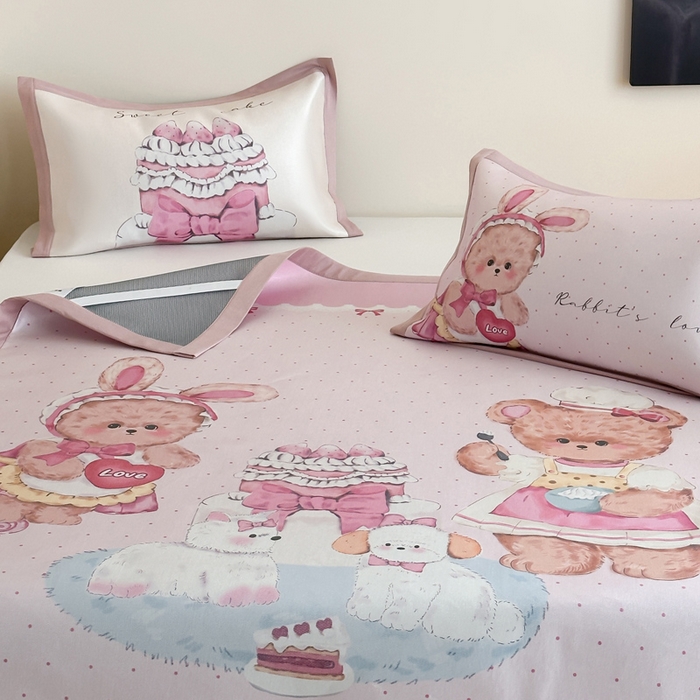 91家纺网 家纺一手货源 找家纺 （总）澳萝拉 2025新款数码印花包边款冰藤席席子凉席-风格二