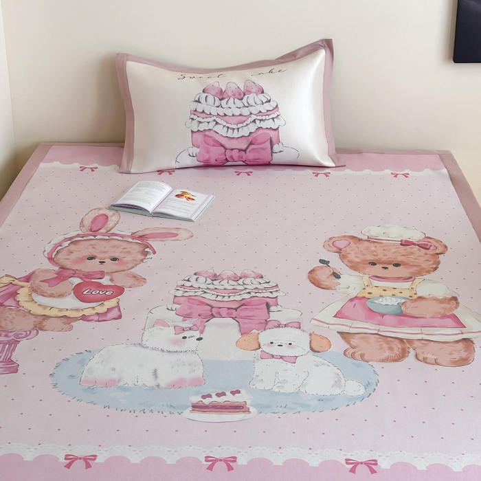 91家纺网 家纺一手货源 找家纺 （总）澳萝拉 2025新款数码印花包边款冰藤席席子凉席-风格二