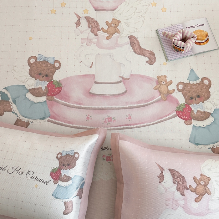 91家纺网 家纺一手货源 找家纺 澳萝拉 2025新款数码印花包边款冰藤席席子凉席-风格二 潘多拉