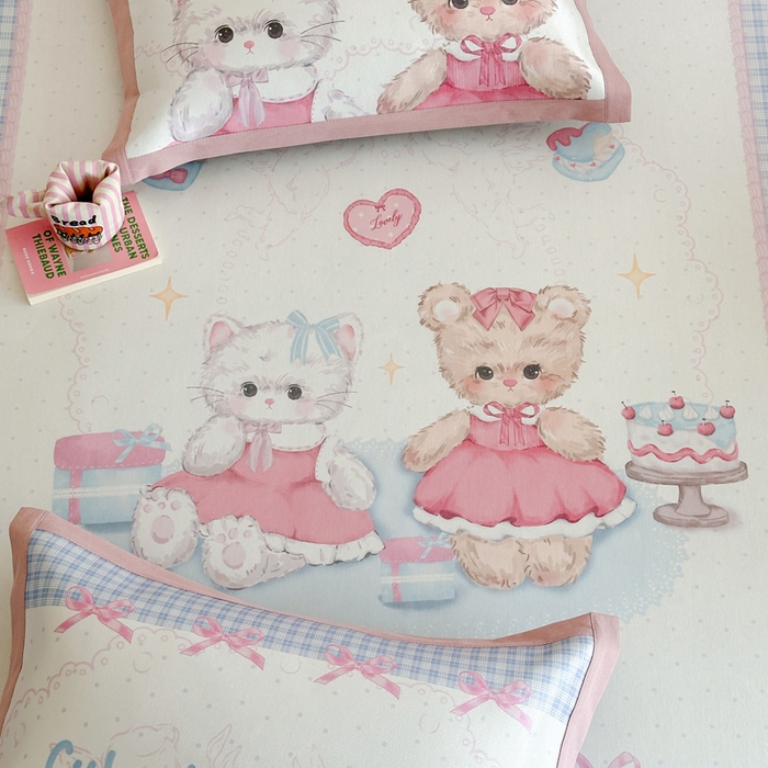 91家纺网 家纺一手货源 找家纺 澳萝拉 2025新款数码印花包边款冰藤席席子凉席-风格二 甜蜜