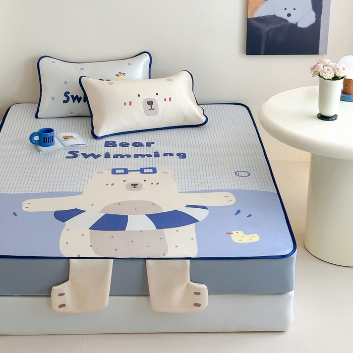 91家纺网 家纺一手货源 找家纺 （总）澳萝拉 2025新款异形冰藤席数码印花系列席子凉席-风格二