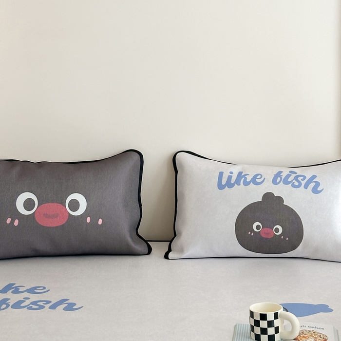 91家纺网 家纺一手货源 找家纺 澳萝拉 2025新款异形冰藤席数码印花系列席子凉席-风格二 企鹅波波（床席款）