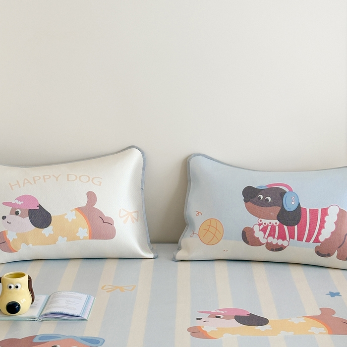 91家纺网 家纺一手货源 找家纺 （总）澳萝拉 2025新款异形冰藤席数码印花系列席子凉席-风格二