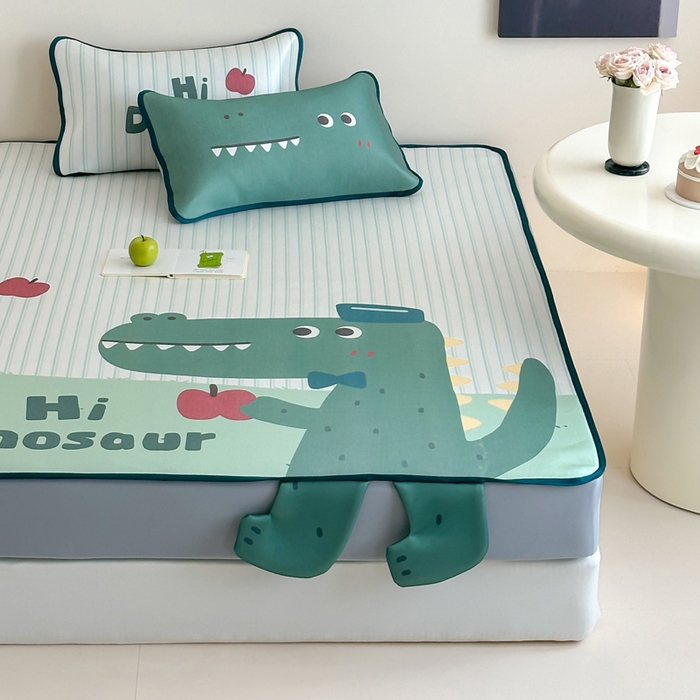 91家纺网 家纺一手货源 找家纺 （总）澳萝拉 2025新款异形冰藤席数码印花系列席子凉席-风格二