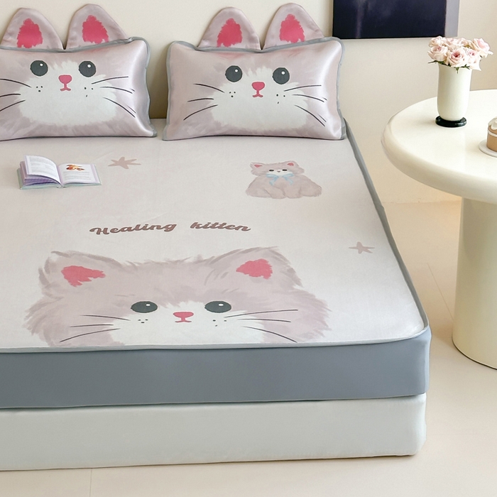 91家纺网 家纺一手货源 找家纺 （总）澳萝拉 2025新款异形冰藤席数码印花系列席子凉席-风格二