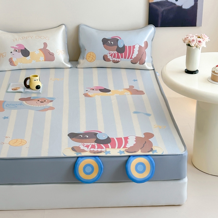 91家纺网 家纺一手货源 找家纺 （总）澳萝拉 2025新款异形冰藤席数码印花系列席子凉席-风格二