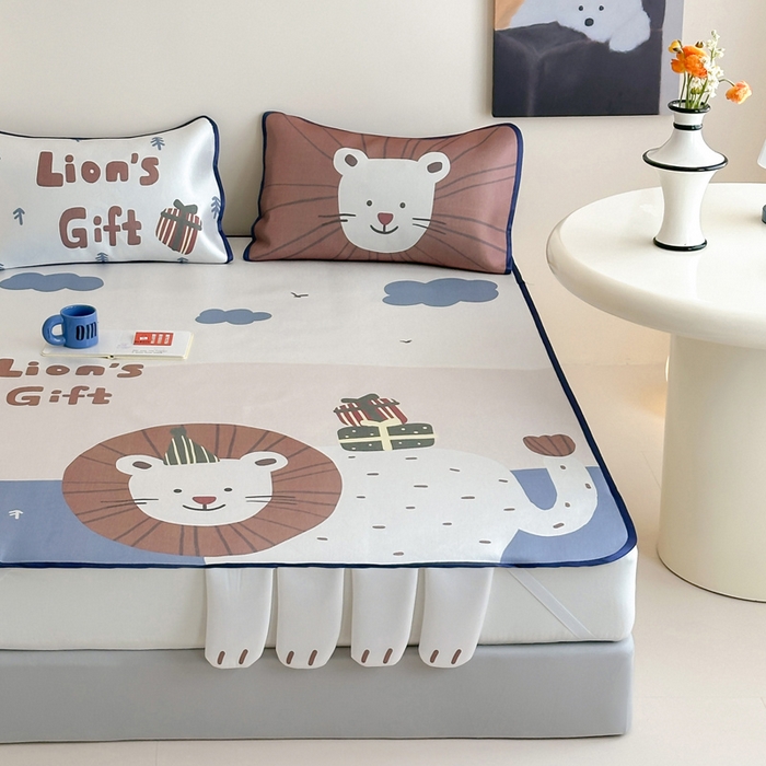 91家纺网 家纺一手货源 找家纺 （总）澳萝拉 2025新款异形冰藤席数码印花系列席子凉席-风格二