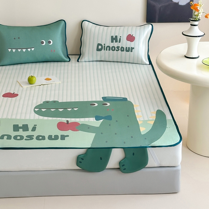 91家纺网 家纺一手货源 找家纺 （总）澳萝拉 2025新款异形冰藤席数码印花系列席子凉席-风格二