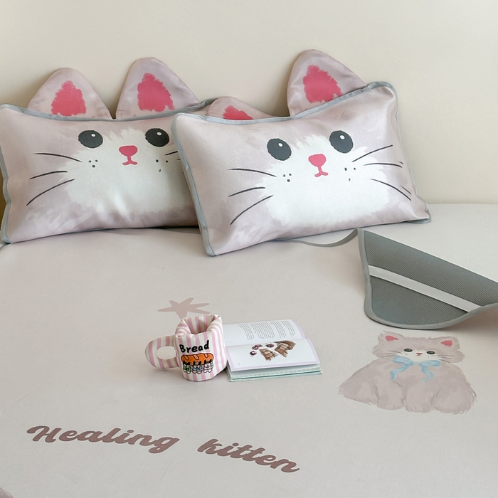 91家纺网 家纺一手货源 找家纺 澳萝拉 2025新款异形冰藤席数码印花系列席子凉席-风格二 甜心（床席款）