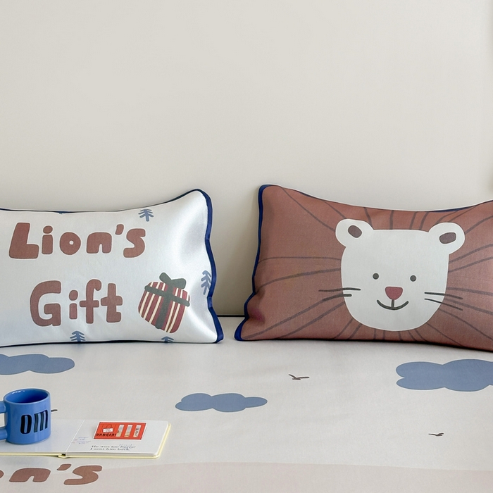 91家纺网 家纺一手货源 找家纺 澳萝拉 2025新款异形冰藤席数码印花系列席子凉席-风格二 狮狮如意（床席款）