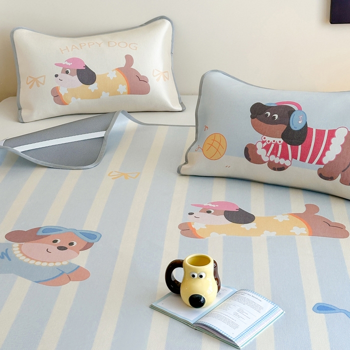 91家纺网 家纺一手货源 找家纺 （总）澳萝拉 2025新款异形冰藤席数码印花系列席子凉席-风格二