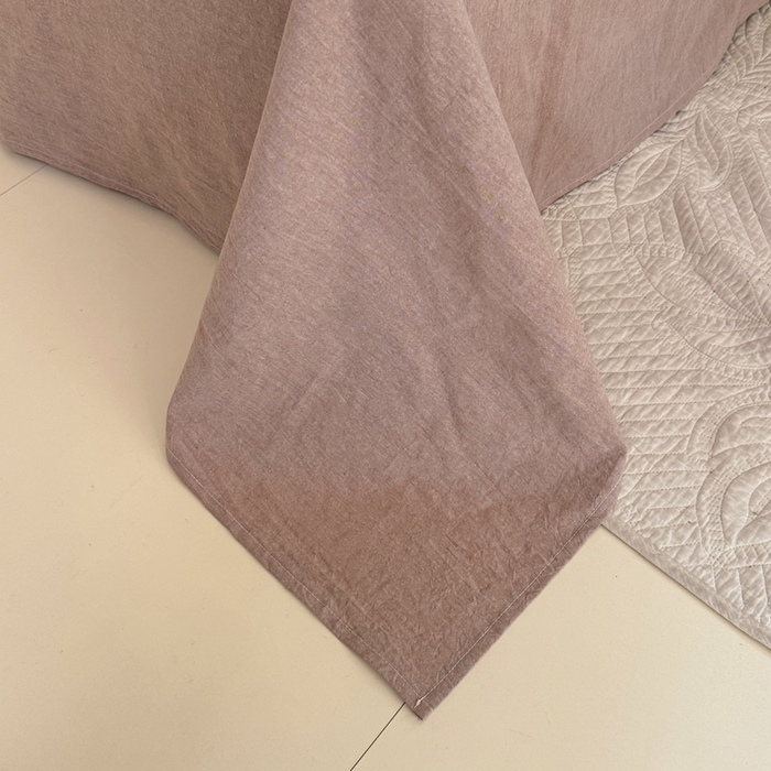 91家纺网 家纺一手货源 找家纺 菡宝 2025新款a类母婴级全棉色织三层纱提花被套纯棉被罩四件套支持定做定制尺寸 叶之美-卡其