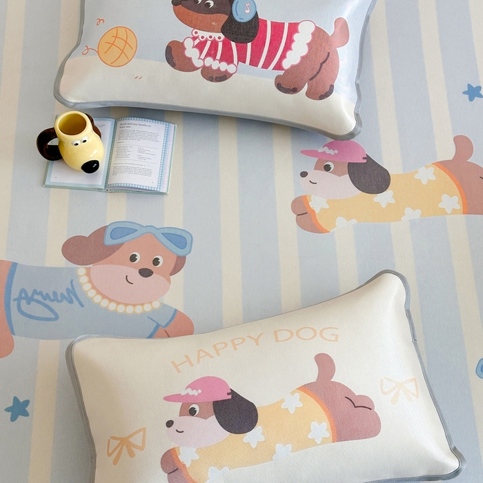 91家纺网 家纺一手货源 找家纺 （总）澳萝拉 2025新款异形冰藤席数码印花系列席子凉席-风格二