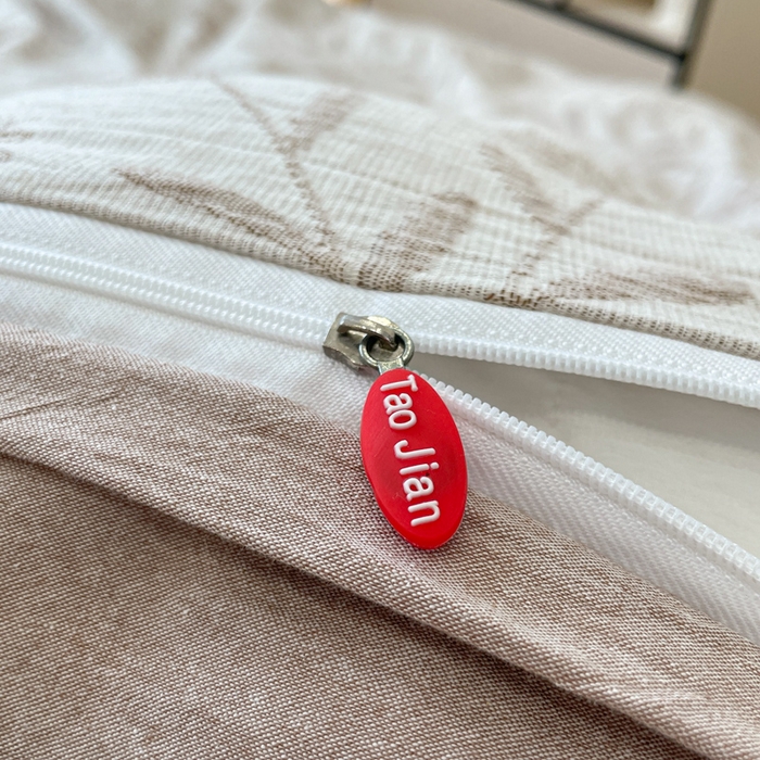 91家纺网 家纺一手货源 找家纺 菡宝 2025新款a类母婴级全棉色织三层纱提花被套纯棉被罩四件套支持定做定制尺寸 韵蝶-米咖