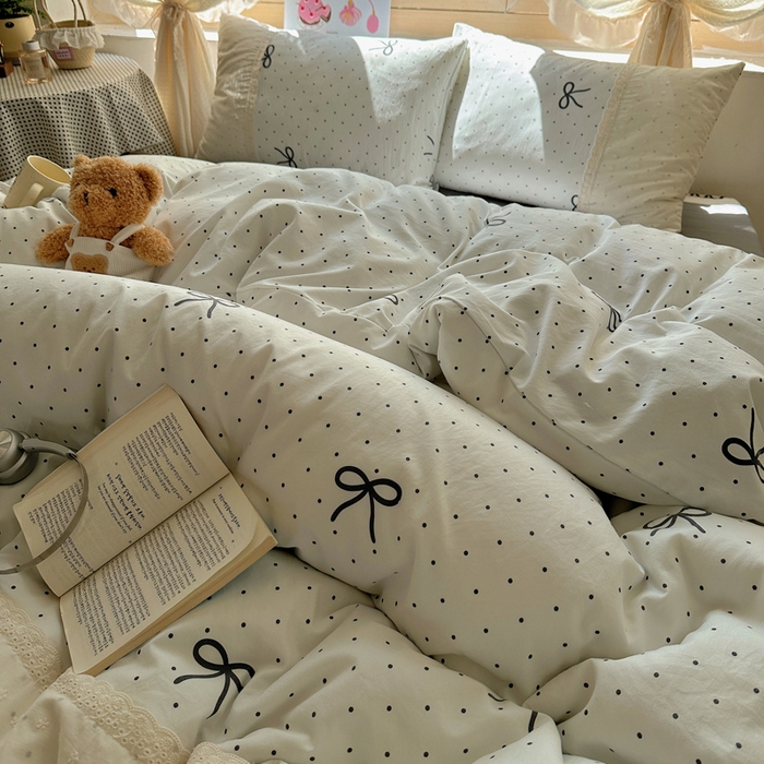 91家纺网 家纺一手货源 找家纺 桃心家居 2025新款云感水洗棉蕾丝花边四件套 水洗棉花边-蕾丝生椰玛奇朵