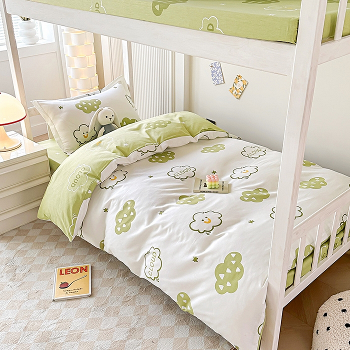 91家纺网 家纺一手货源 找家纺 （总）鑫宇 2025全棉13372床单款印花学生三件套2