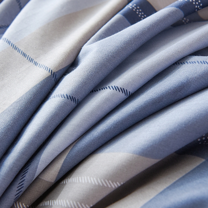 91家纺网 家纺一手货源 找家纺 鑫宇 2025全棉13372床单款印花学生三件套 米拉之城-灰