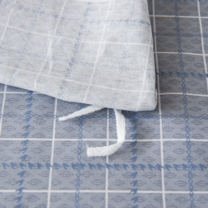 91家纺网 家纺一手货源 找家纺 鑫宇 2025全棉13372床单款印花学生三件套 夏曲-蓝