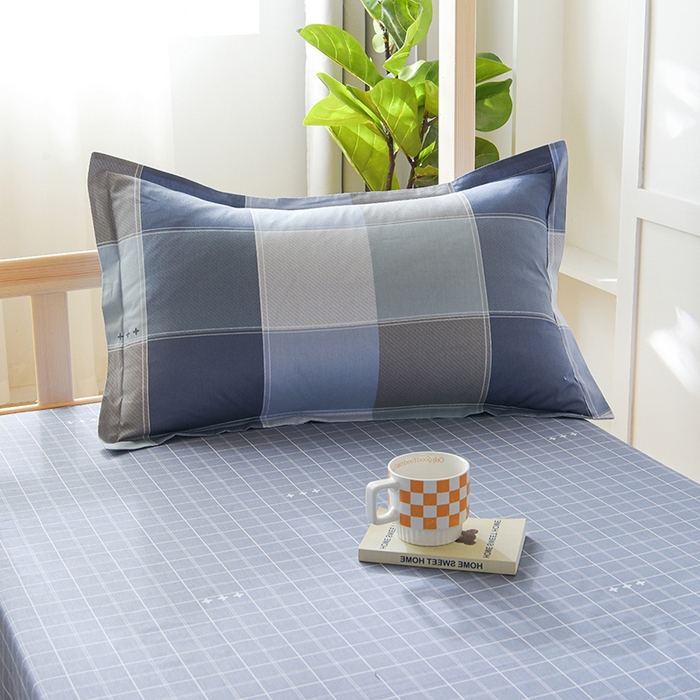 91家纺网 家纺一手货源 找家纺 鑫宇 2025全棉13372床单款印花学生三件套 向往生活-灰