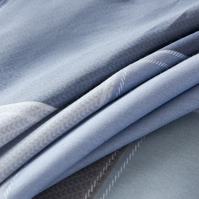 91家纺网 家纺一手货源 找家纺 鑫宇 2025全棉13372床单款印花学生三件套 向往生活-灰