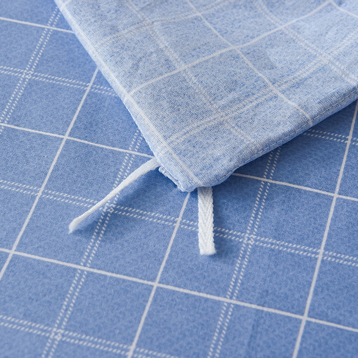 91家纺网 家纺一手货源 找家纺 鑫宇 2025全棉13372床单款印花学生三件套 向往生活-蓝