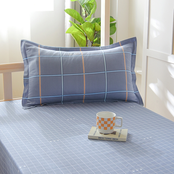 91家纺网 家纺一手货源 找家纺 鑫宇 2025全棉13372床单款印花学生三件套 新都时尚-灰