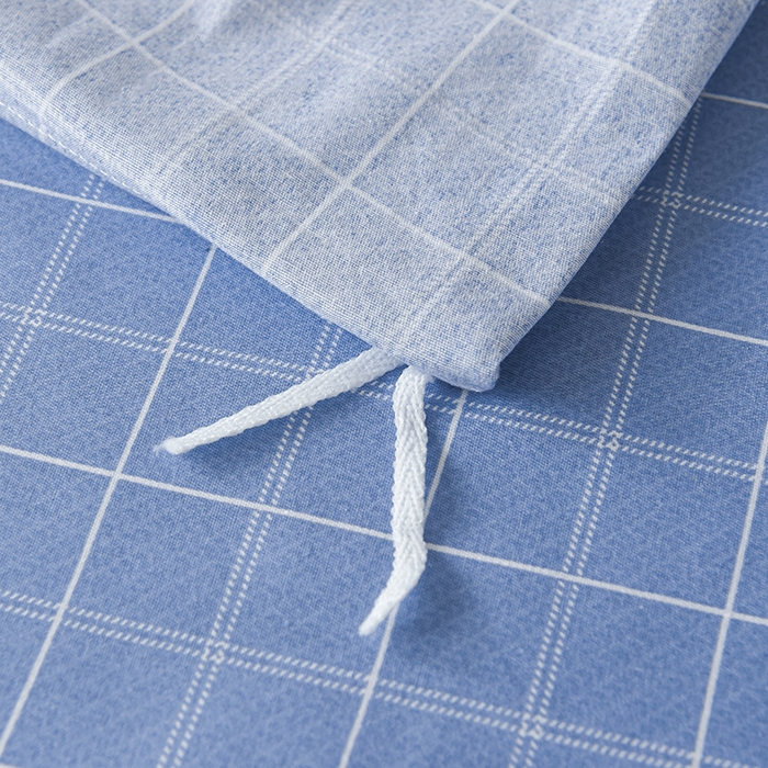 91家纺网 家纺一手货源 找家纺 鑫宇 2025全棉13372床单款印花学生三件套 新都时尚-蓝