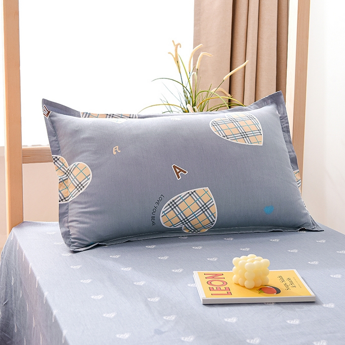 91家纺网 家纺一手货源 找家纺 鑫宇 2025全棉13372床单款印花学生三件套 爱心港湾-灰