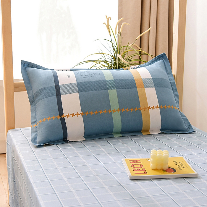 91家纺网 家纺一手货源 找家纺 鑫宇 2025全棉13372床单款印花学生三件套 安迪丝-蓝