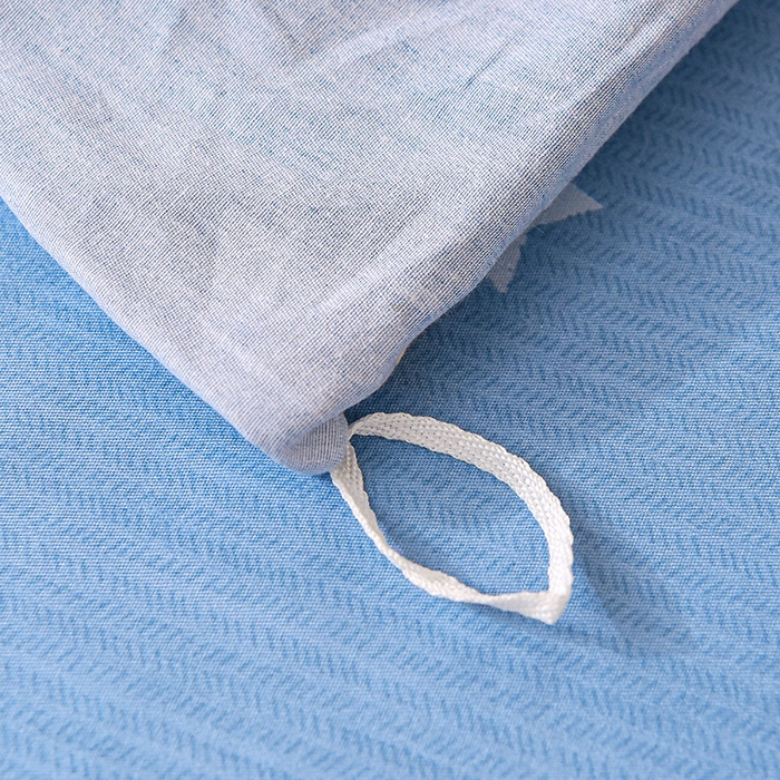 91家纺网 家纺一手货源 找家纺 鑫宇 2025全棉13372床单款印花学生三件套 金鹿角-蓝