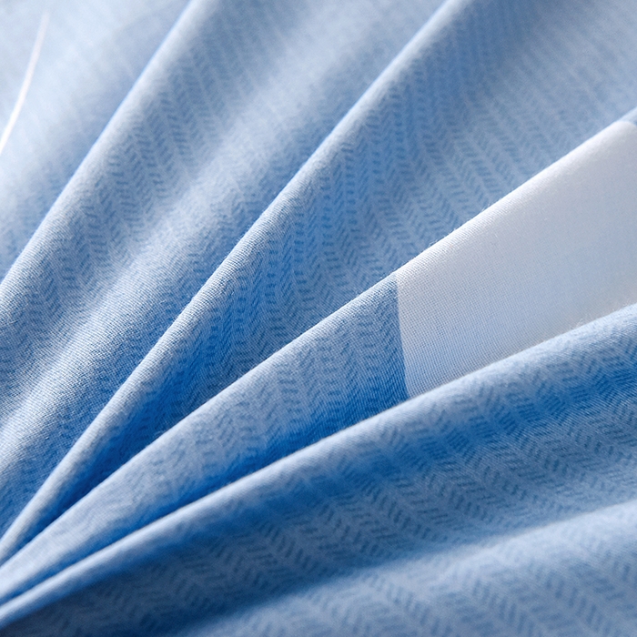 91家纺网 家纺一手货源 找家纺 鑫宇 2025全棉13372床单款印花学生三件套 金鹿角-蓝