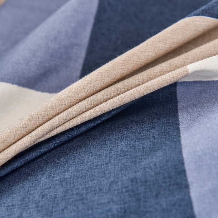 91家纺网 家纺一手货源 找家纺 鑫宇 2025全棉13372床单款印花学生三件套 洛丽塔-蓝